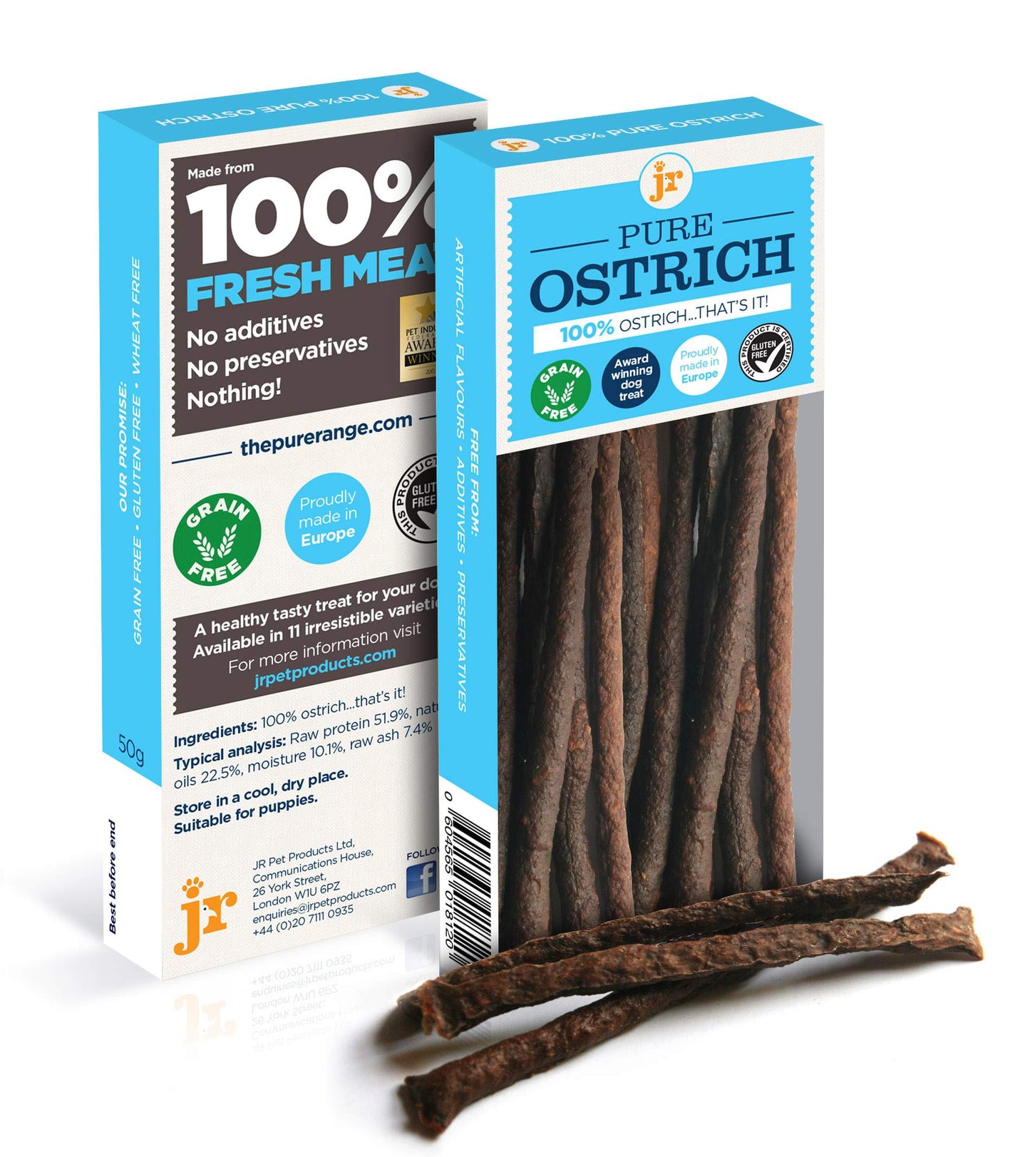 JR Pet Pure Sticks Ostrich 50g