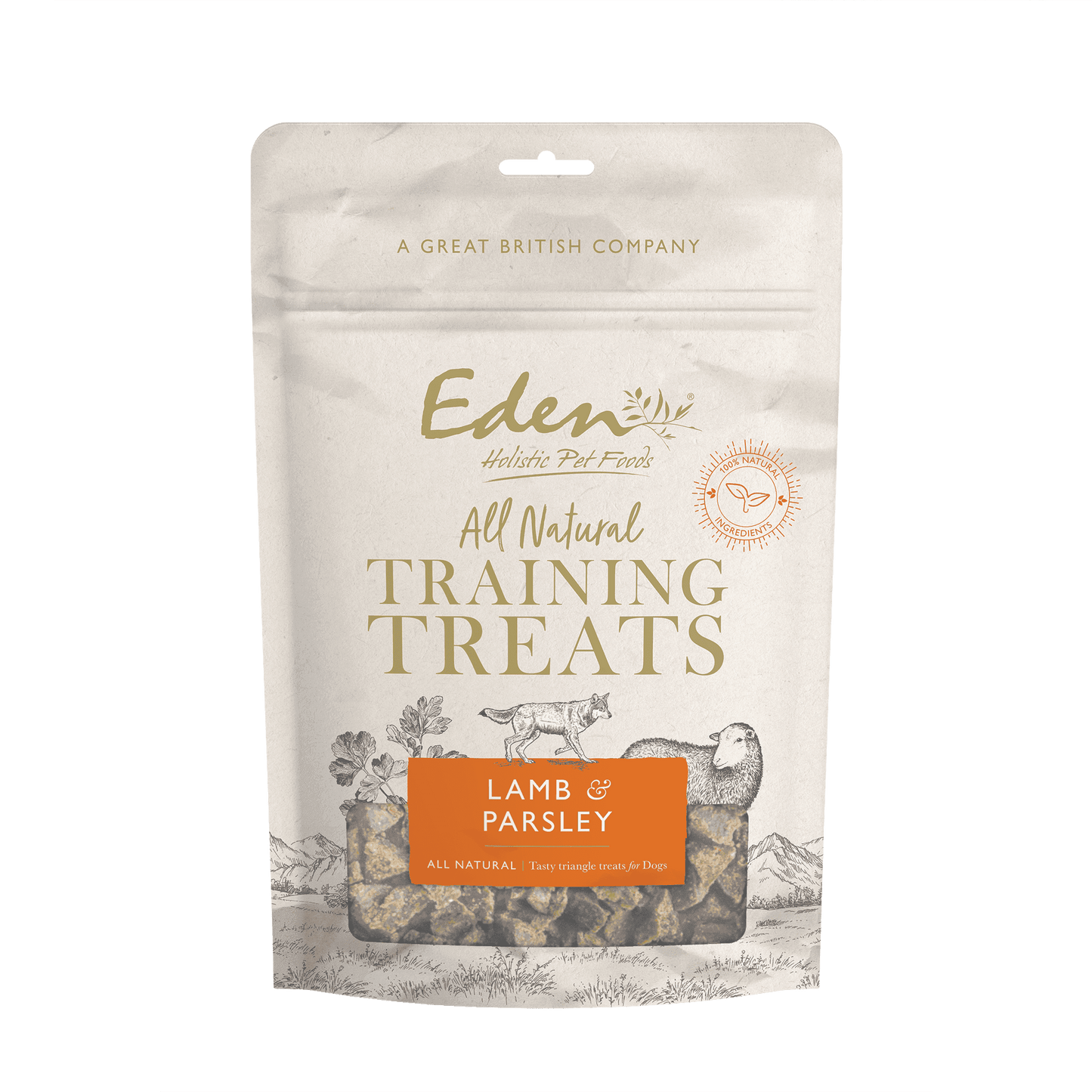Eden Dog Treats: Training Treats Lamb & Parsley 80g