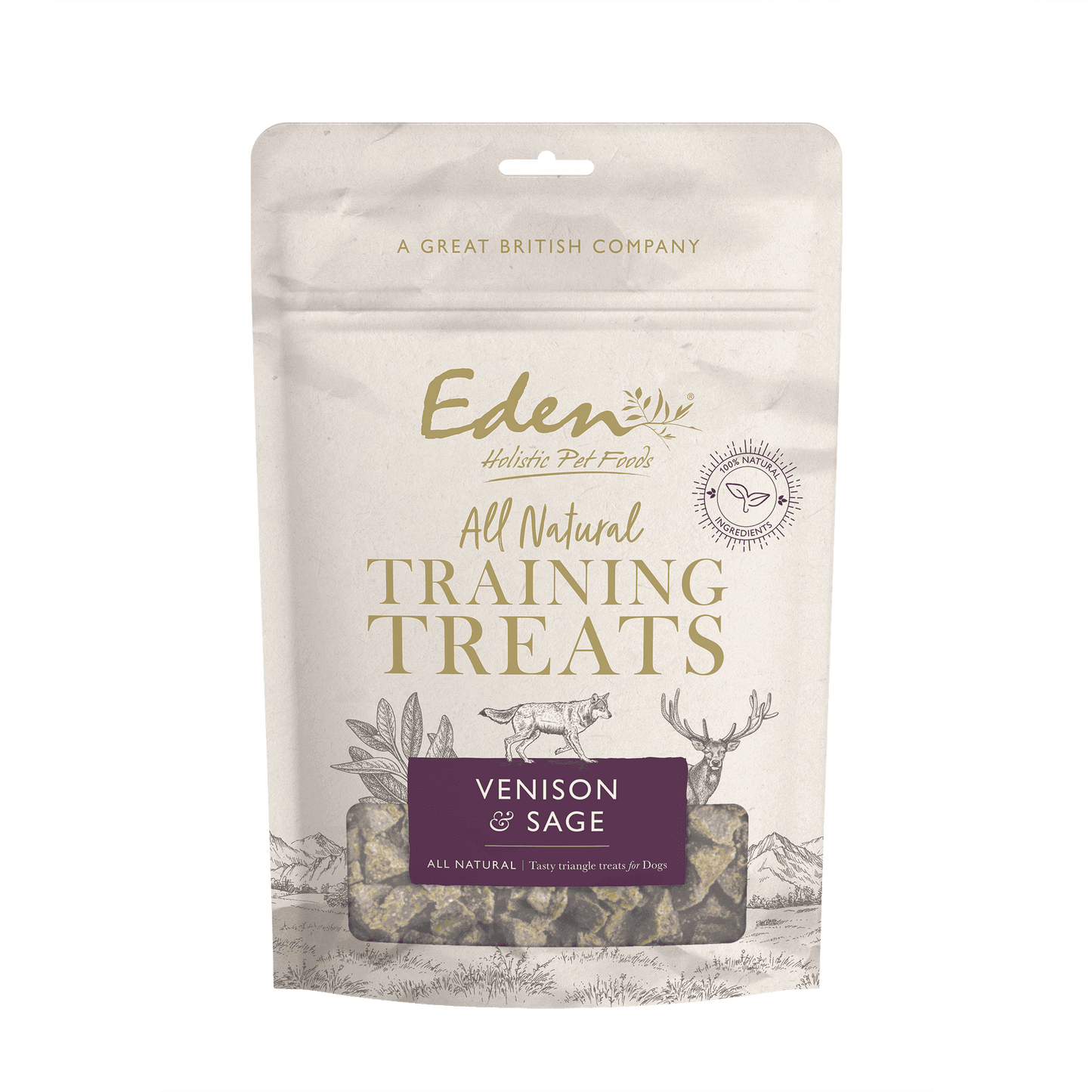 Eden Dog Treats: Training Treats Venison & Sage 80g