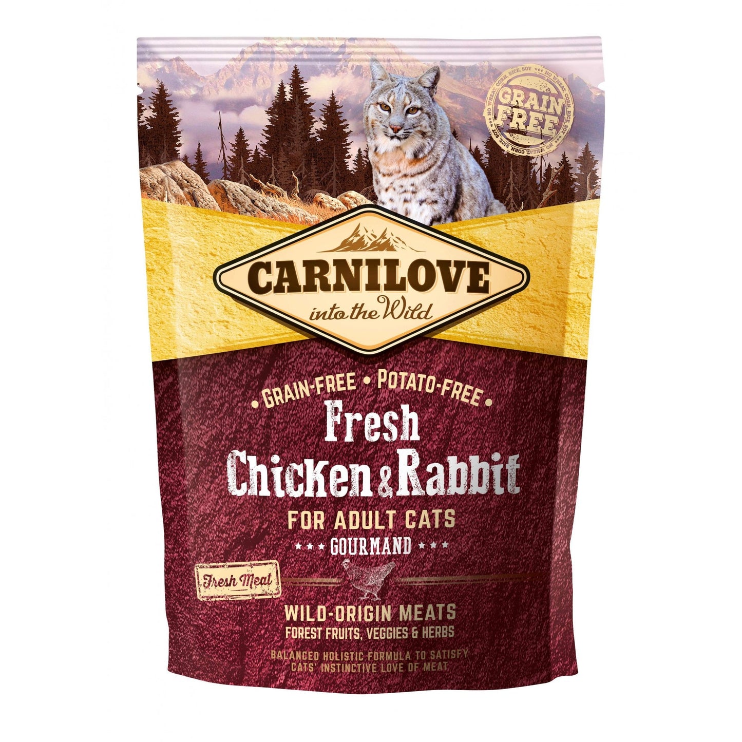 Carnilove Cat Food: Adult Fresh Chicken & Rabbit