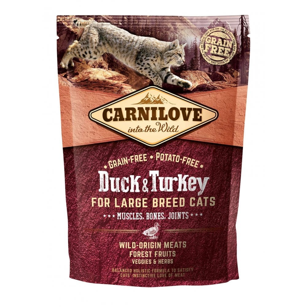 Carnilove Cat Food: Adult Large Breed Duck & Turkey 2kg