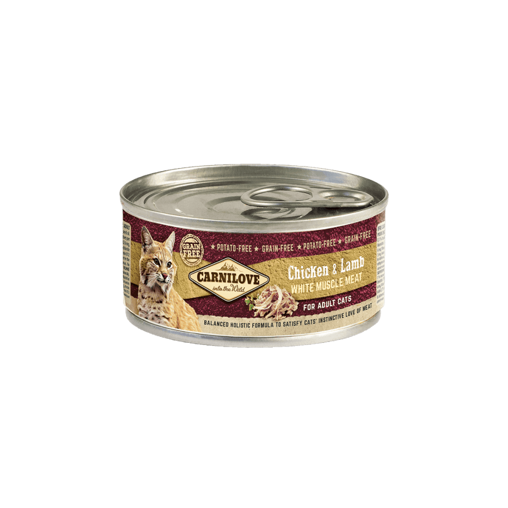 Carnilove Wet Cat Food: Tins Adult Chicken & Lamb 100g
