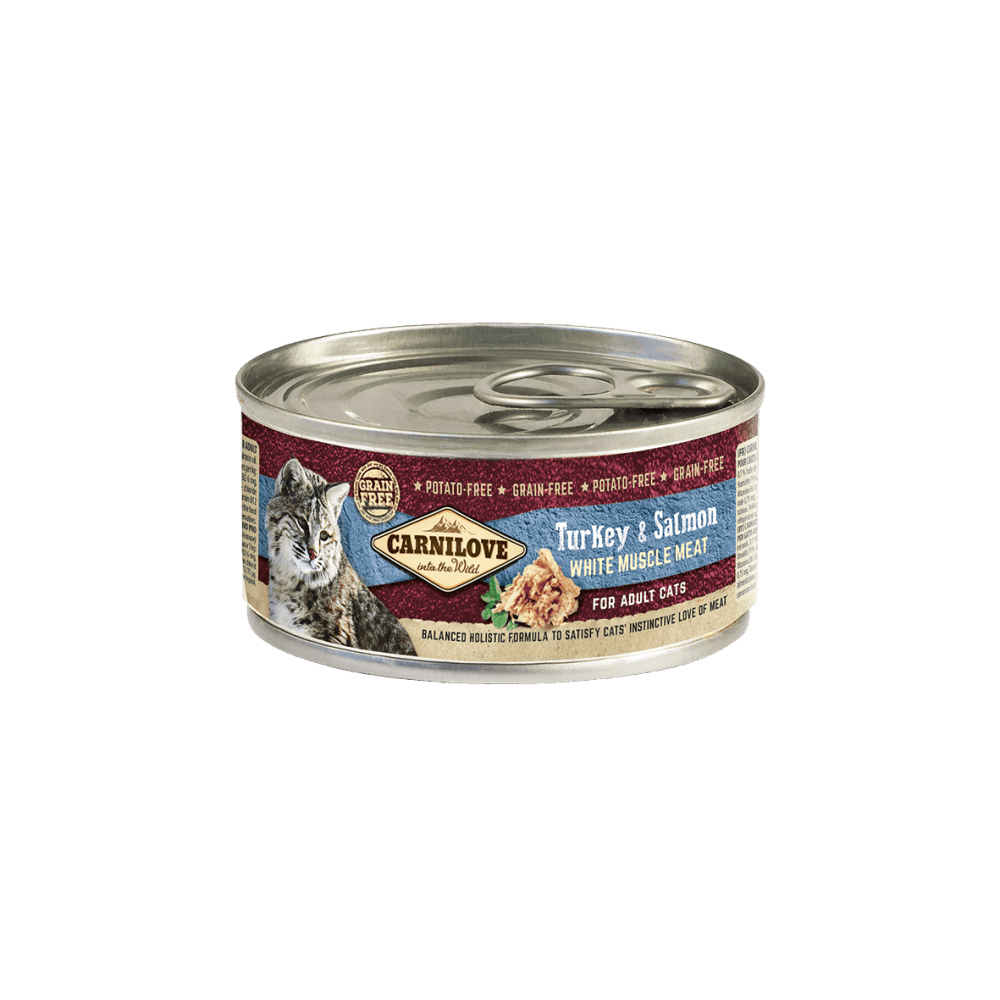 Carnilove Wet Cat Food: Tins Adult Turkey & Salmon 100g