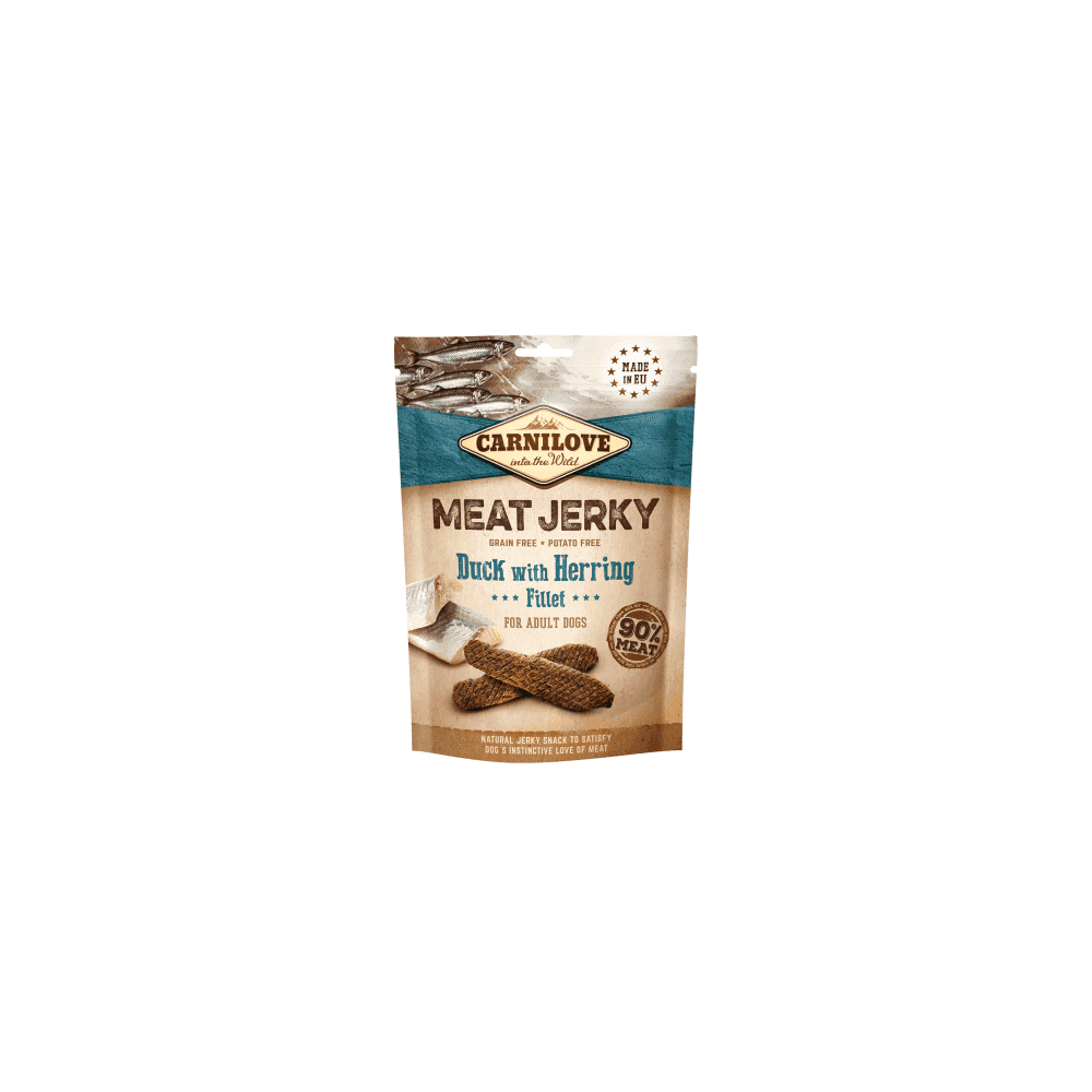 Carnilove Dog Treats: Meat Jerky Duck with Herring 100g
