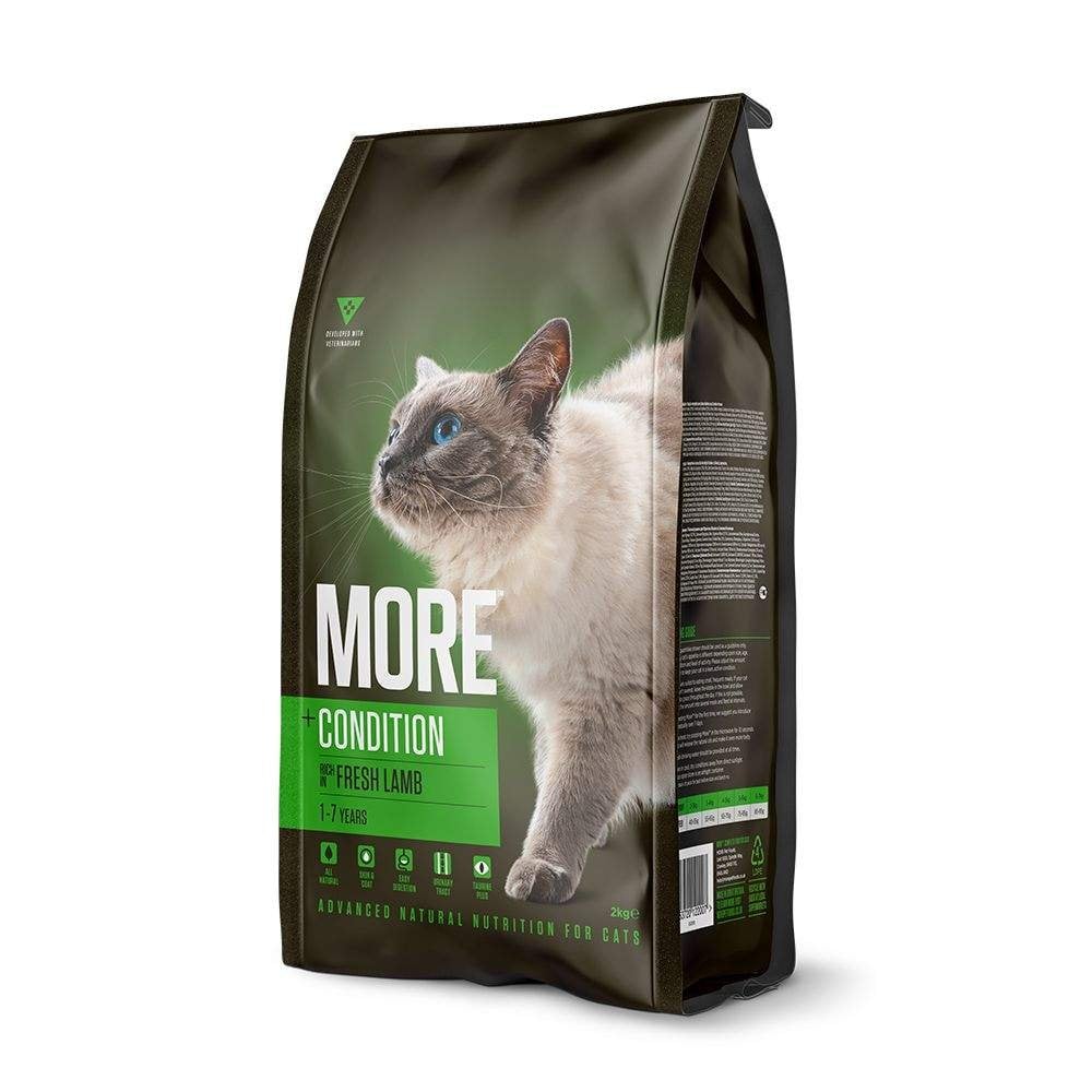 MORE Dry Cat Food: +Condition Lamb 2kg