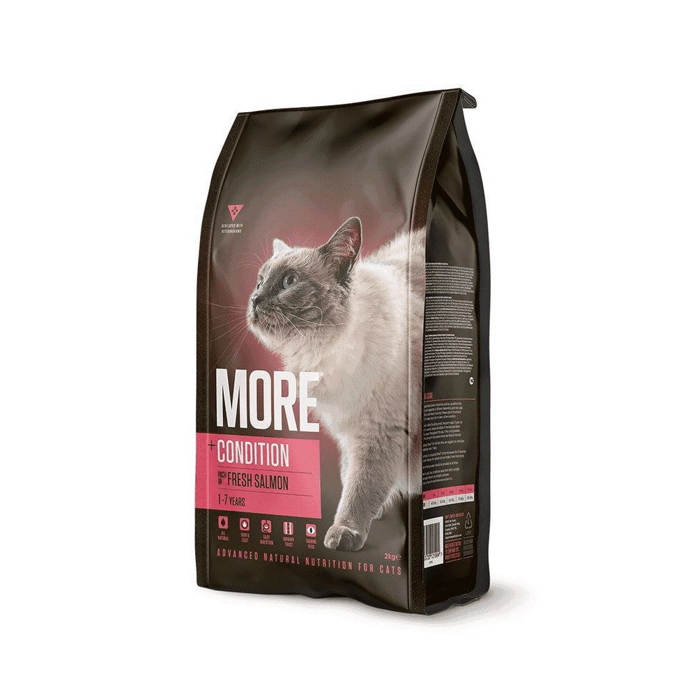 MORE Dry Cat Food: +Condition Salmon 2kg