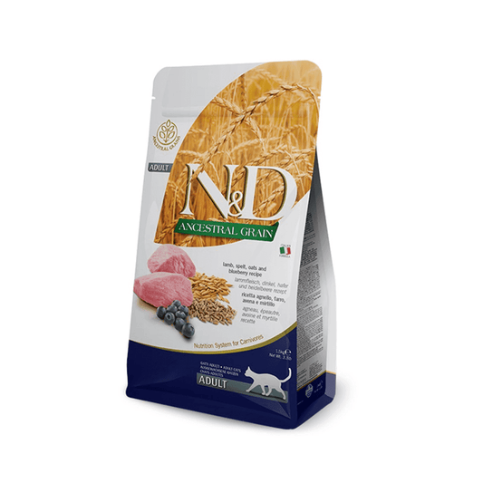 Natural & Delicious Cat Food: Ancestral Grain Adult Lamb & Oats