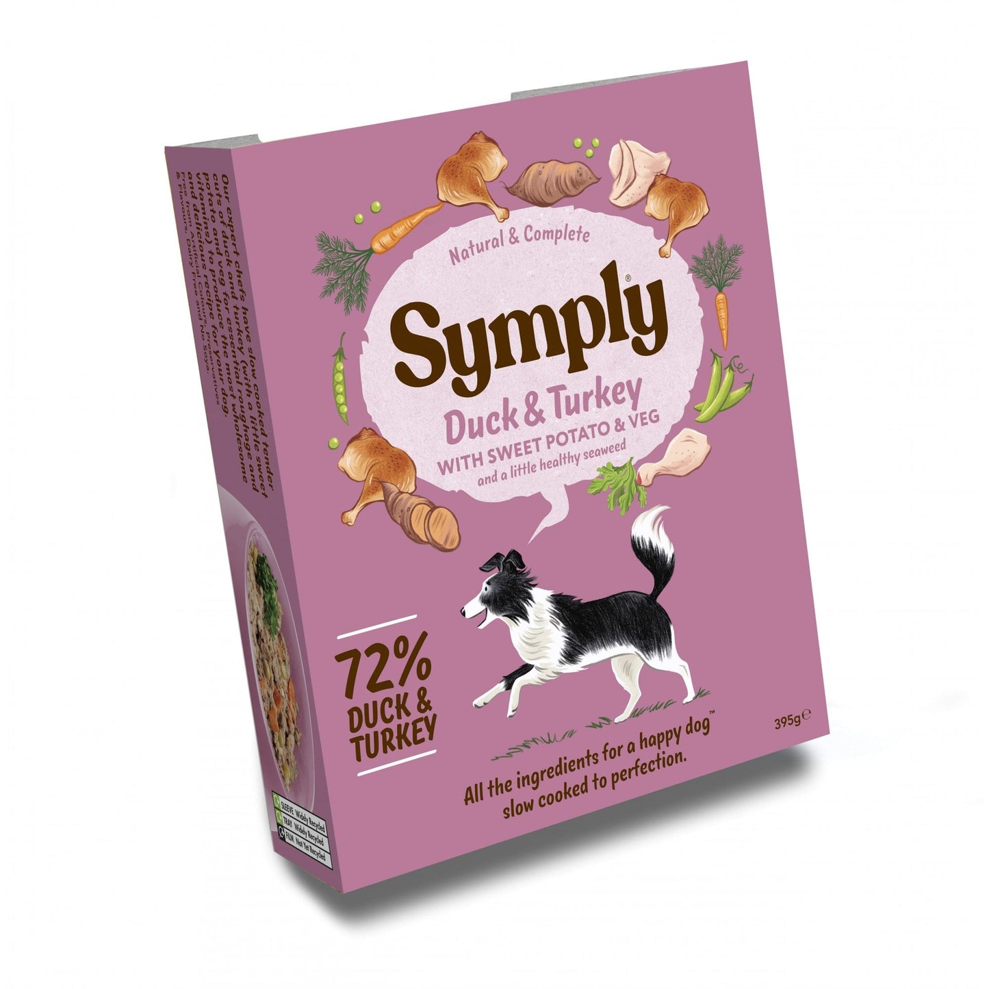 Symply Wet Dog Food: Adult Duck & Turkey with Sweet Potato 7x395g