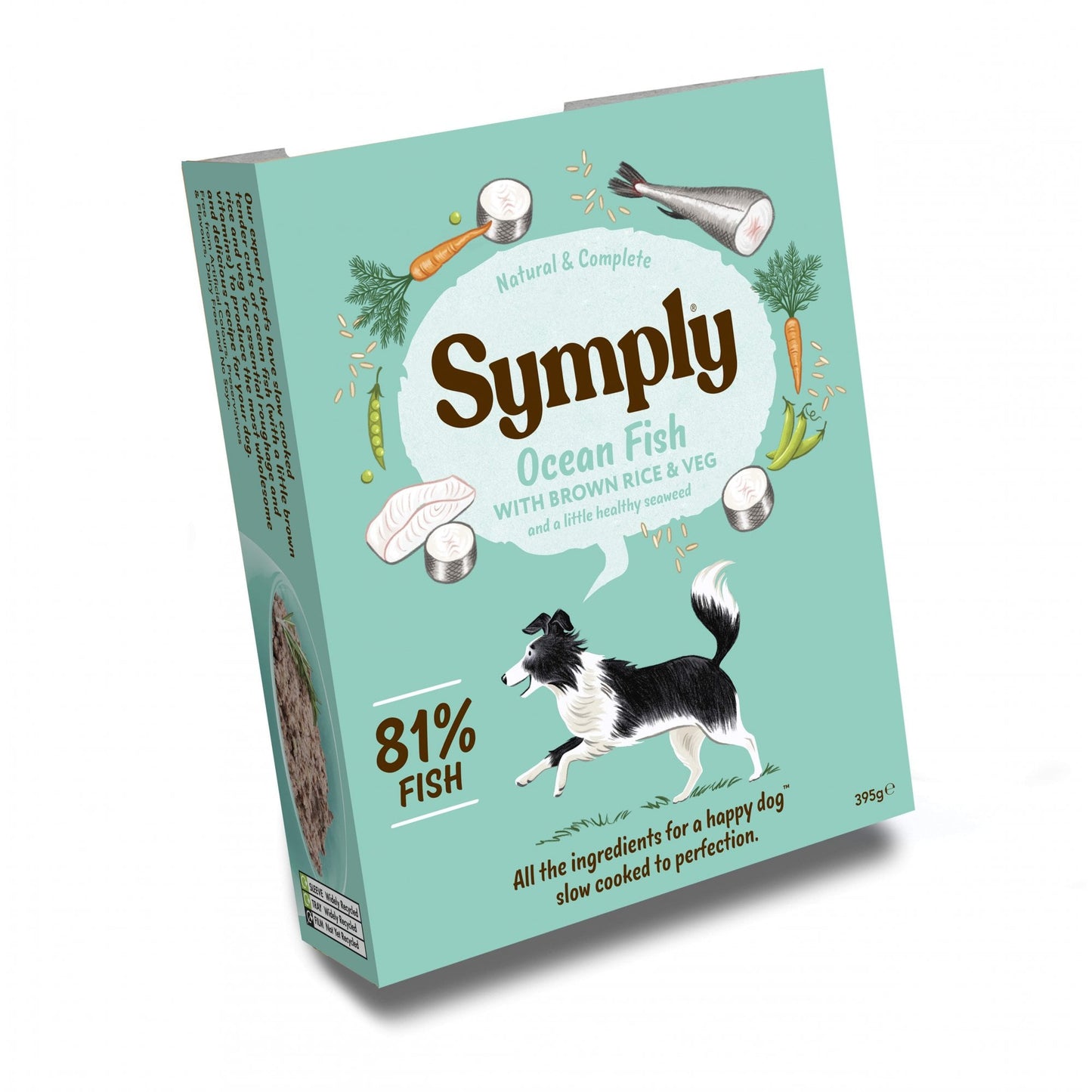Symply Wet Dog Food: Adult Ocean Fish with Brown Rice 7x395g