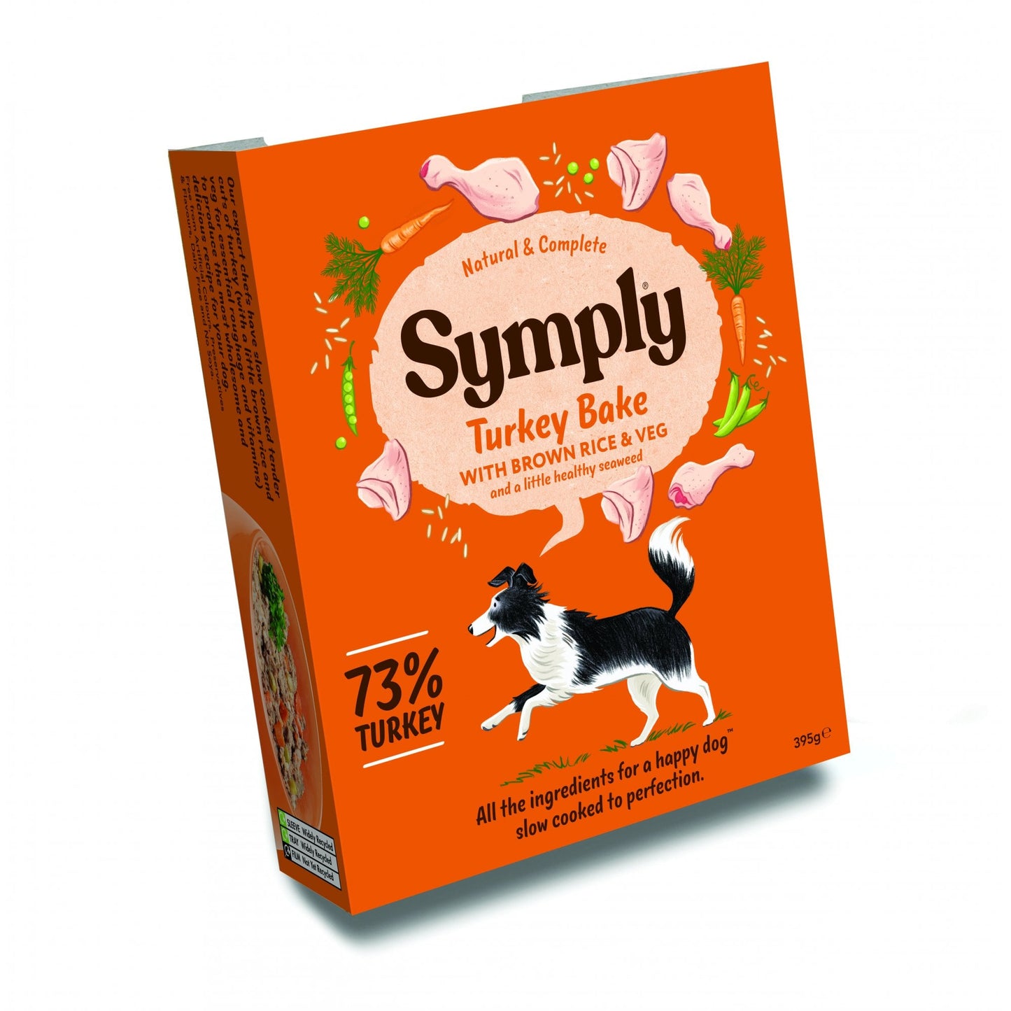 Symply Wet Dog Food: Adult Turkey with Brown Rice 7x395g