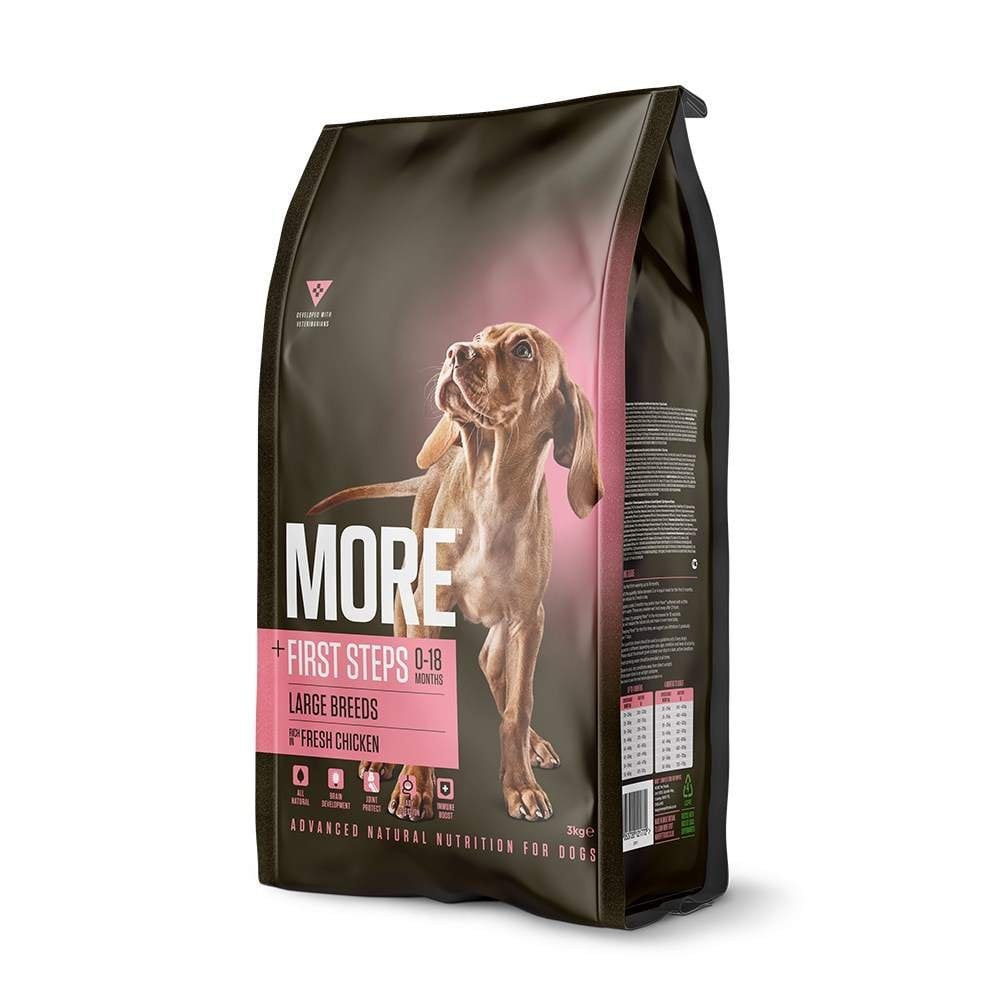 MORE Dog Food: +First Steps Large Breed Chicken 12kg