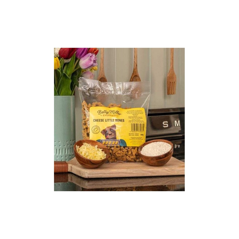 Betty Miller Dog Treats: Cheese Little Bones 500g