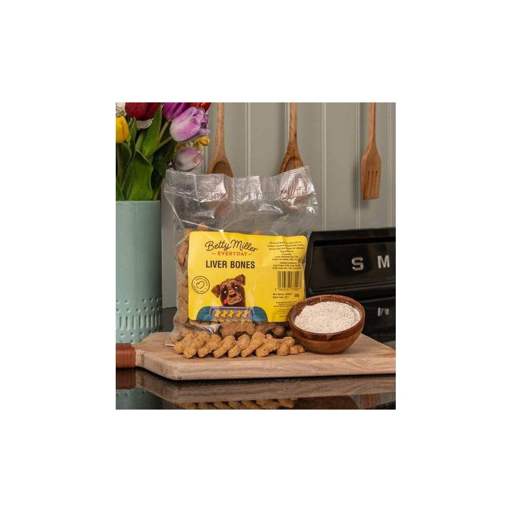 Betty Miller Dog Treats: Liver Bones 500g