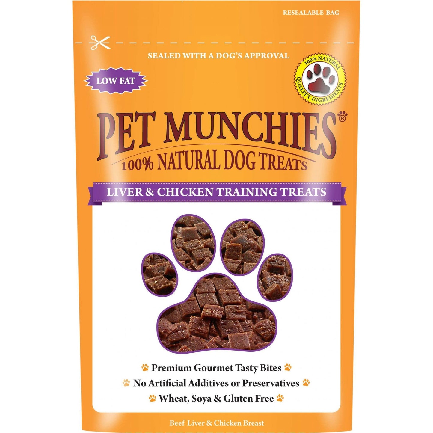 Pet Munchies Natural Liver & Chicken Training Treats 50g