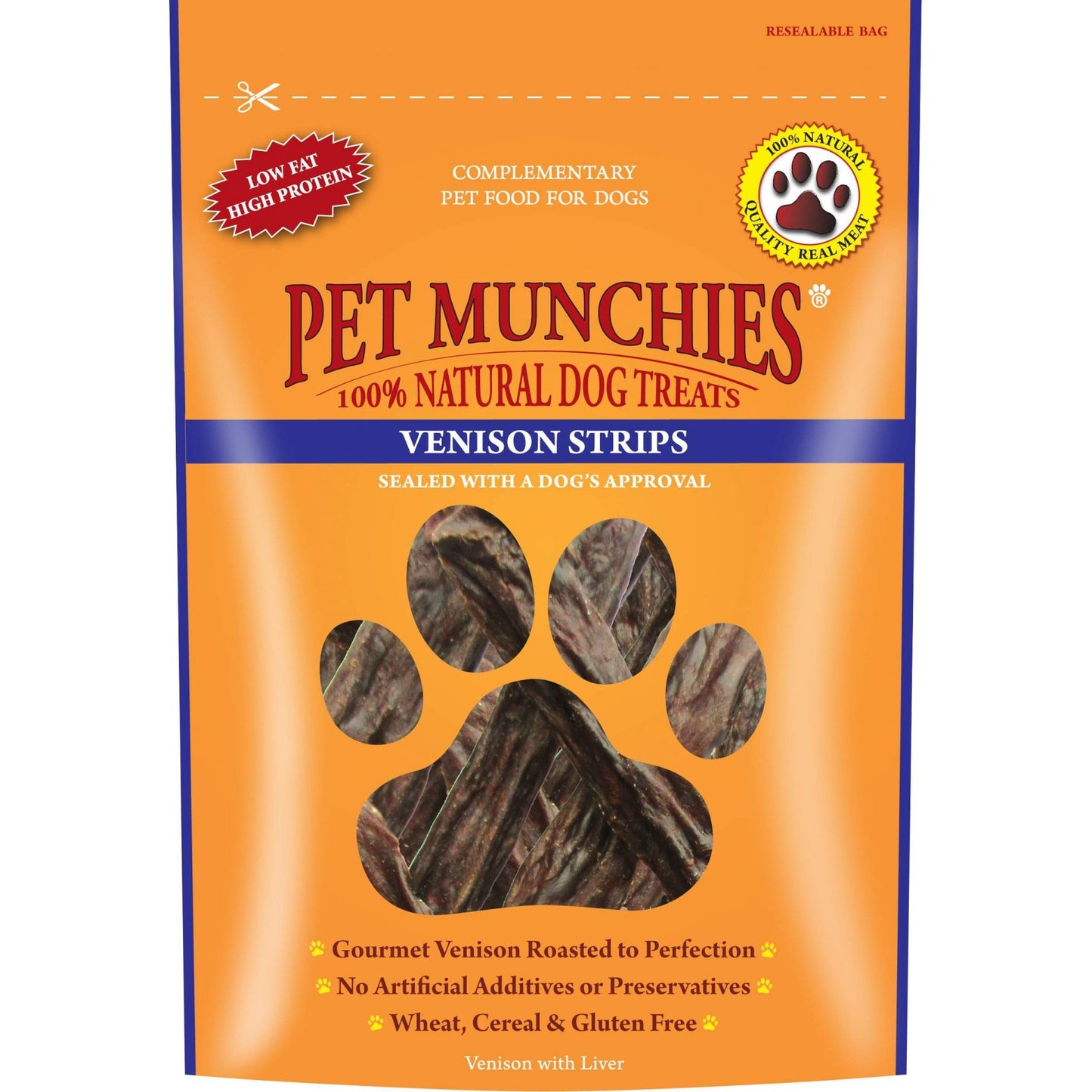 Pet Munchies Natural Venison Strips 75g