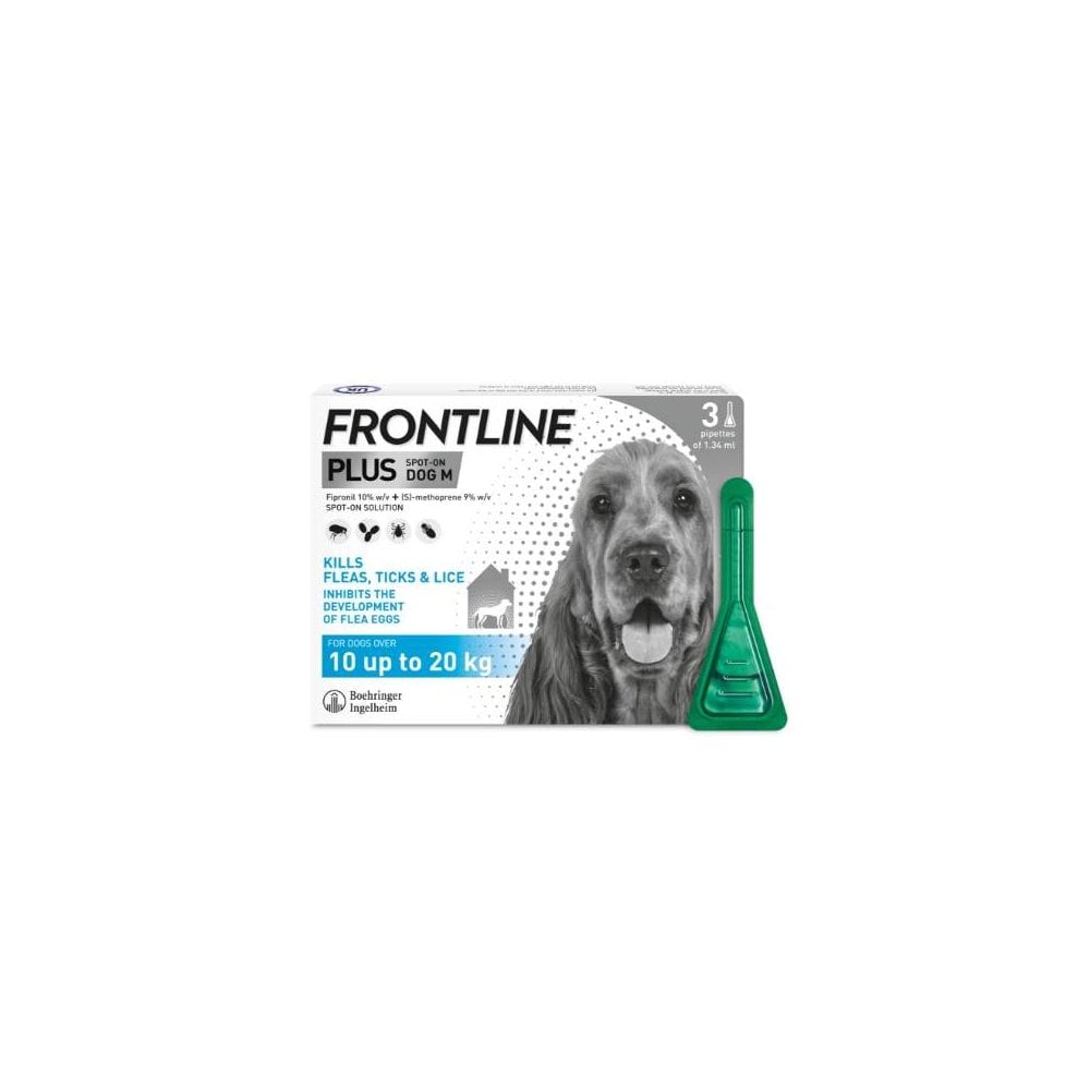 FRONTLINE PLUS Spot On Medium Dog (10kg to 20kg) 1 Pipette