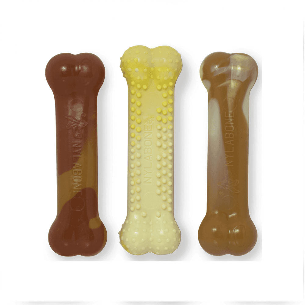 Nylabone Chicken/ Vanilla/ Corn Extreme Triple Pack Small