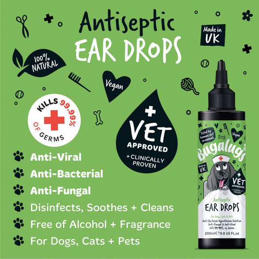 Bugalugs Antiseptic Ear Drops 200ml