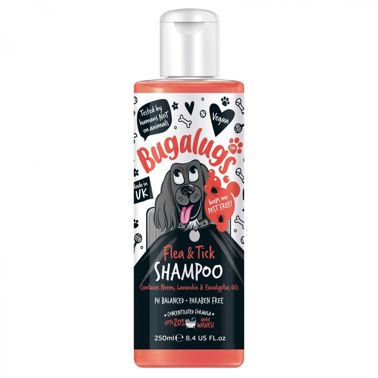 Bugalugs Flea & Tick Dog Shampoo 250ml