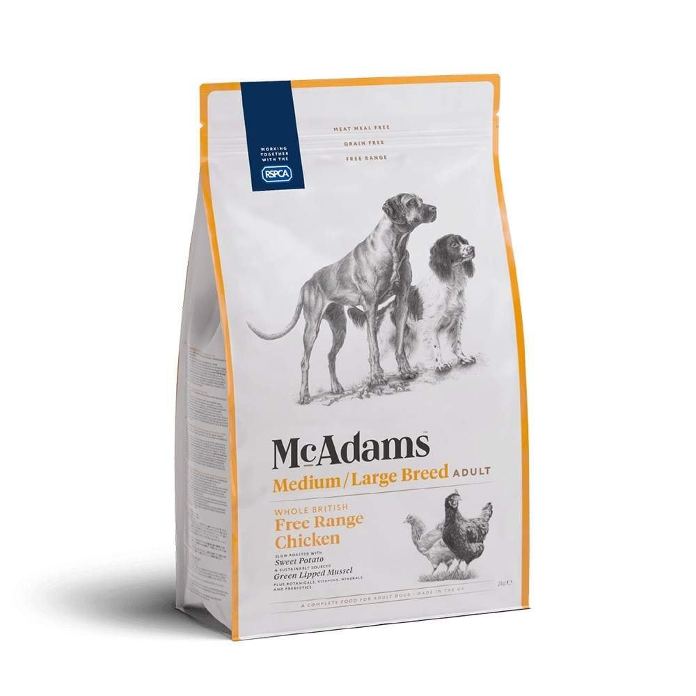 McAdams Dog Food: Adult Medium/ Large Breed Free Range Chicken