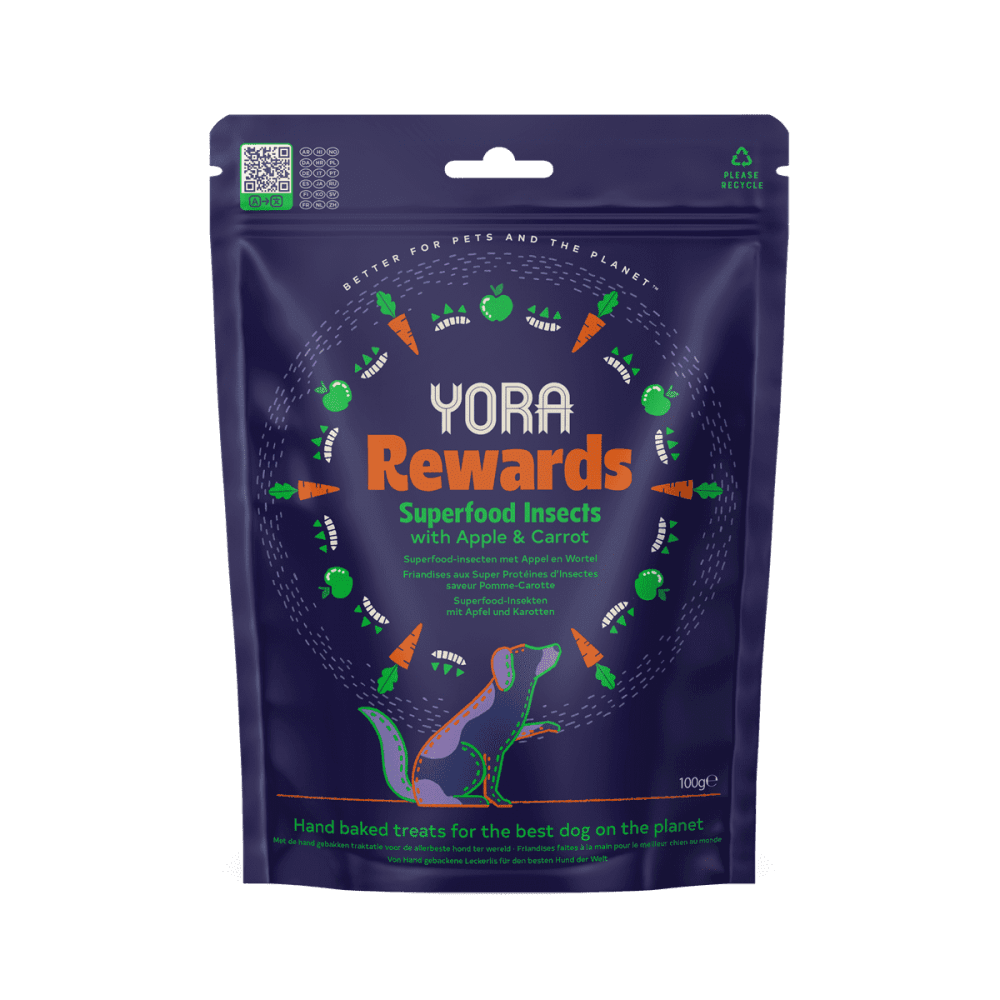 YORA Dog Treats: Rewards Apple & Carrot Biscuits 100g