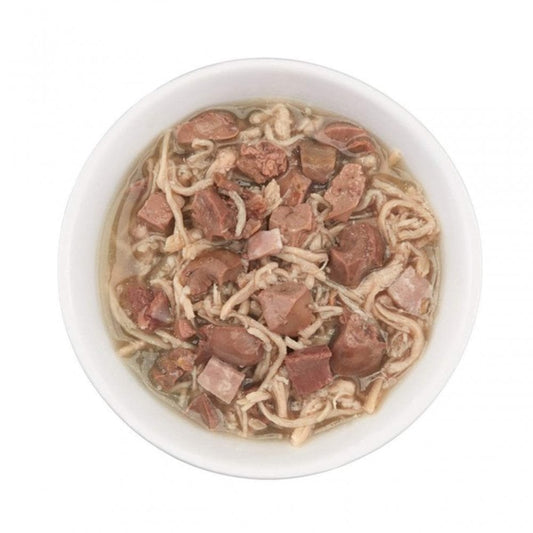 Schesir After Dark Wet Cat Food: Adult Chicken with Ham in Broth 80g