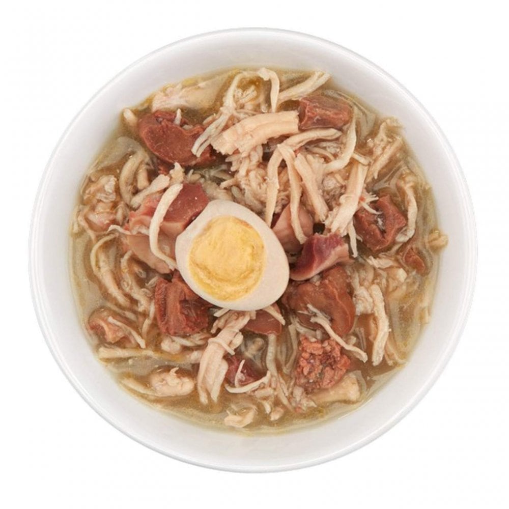 Schesir After Dark Wet Cat Food: Adult Chicken with Quail Egg in Broth 80g
