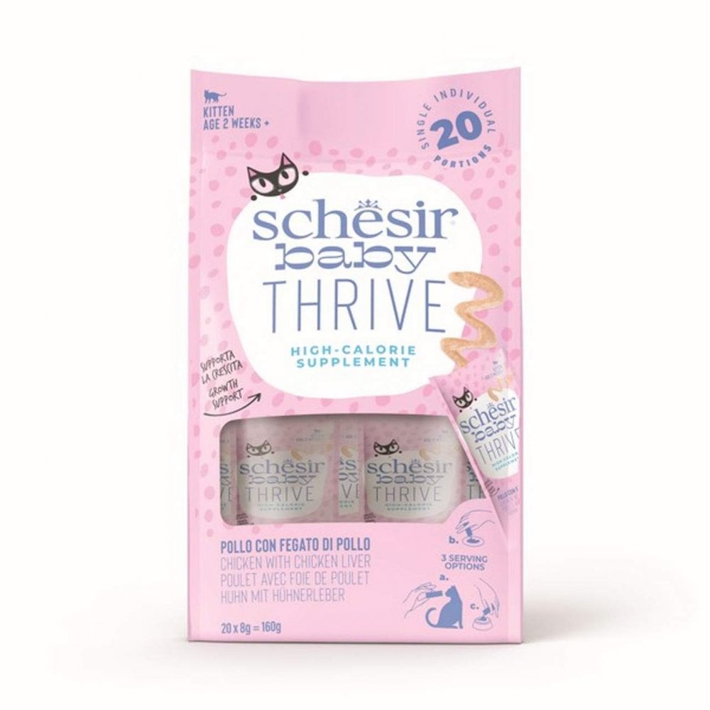 Schesir Baby Thrive Wet Cat Food: Kitten Chicken 20x8g