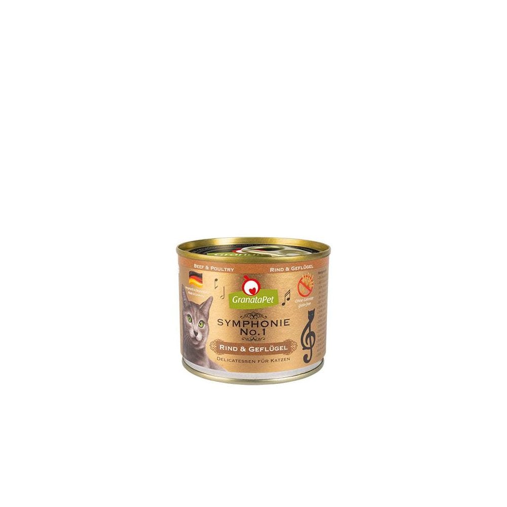 Granatapet Wet Cat Food: Symphonie Beef & Poultry 200g