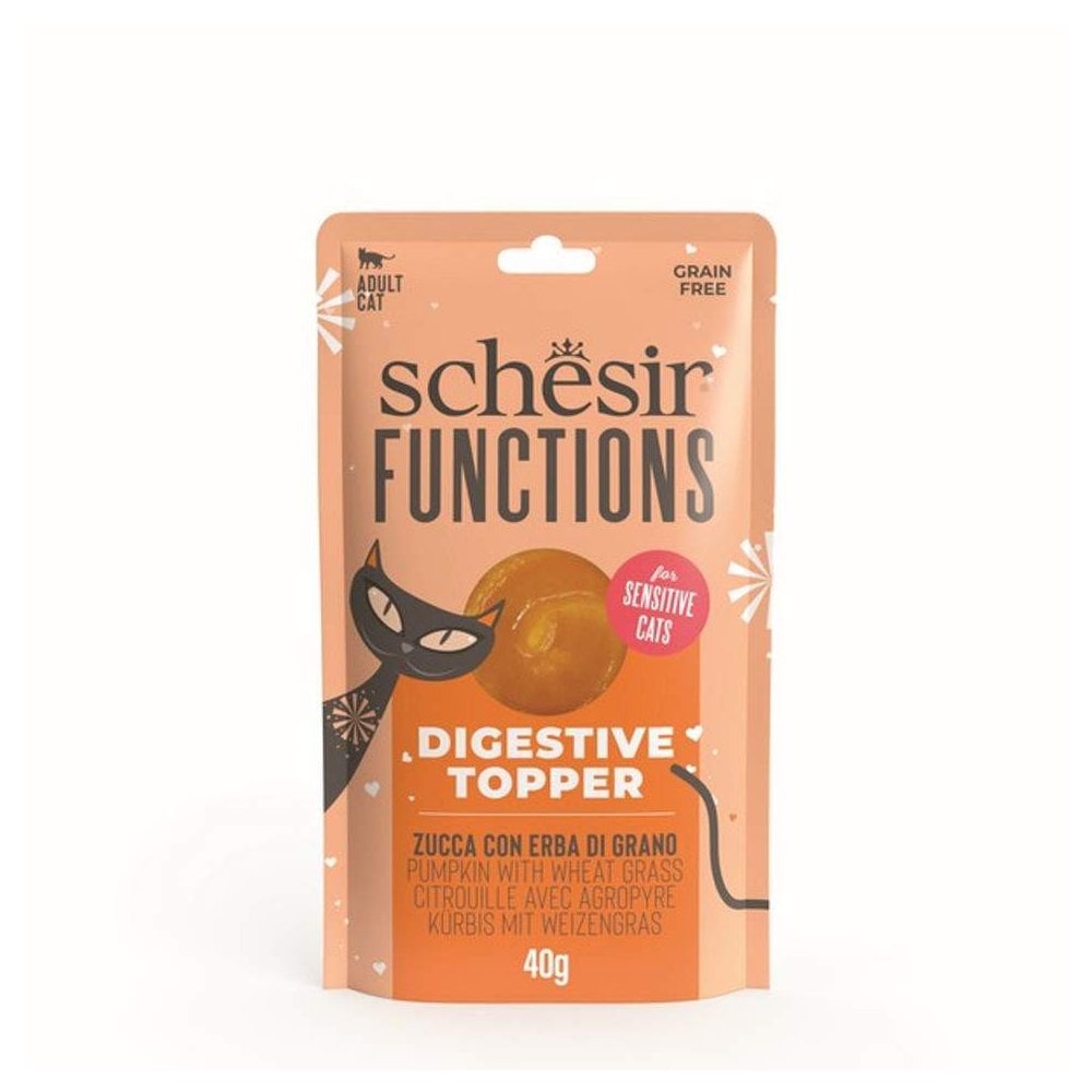 Schesir Functions Wet Cat Food: Adult Digestive Topper 40g