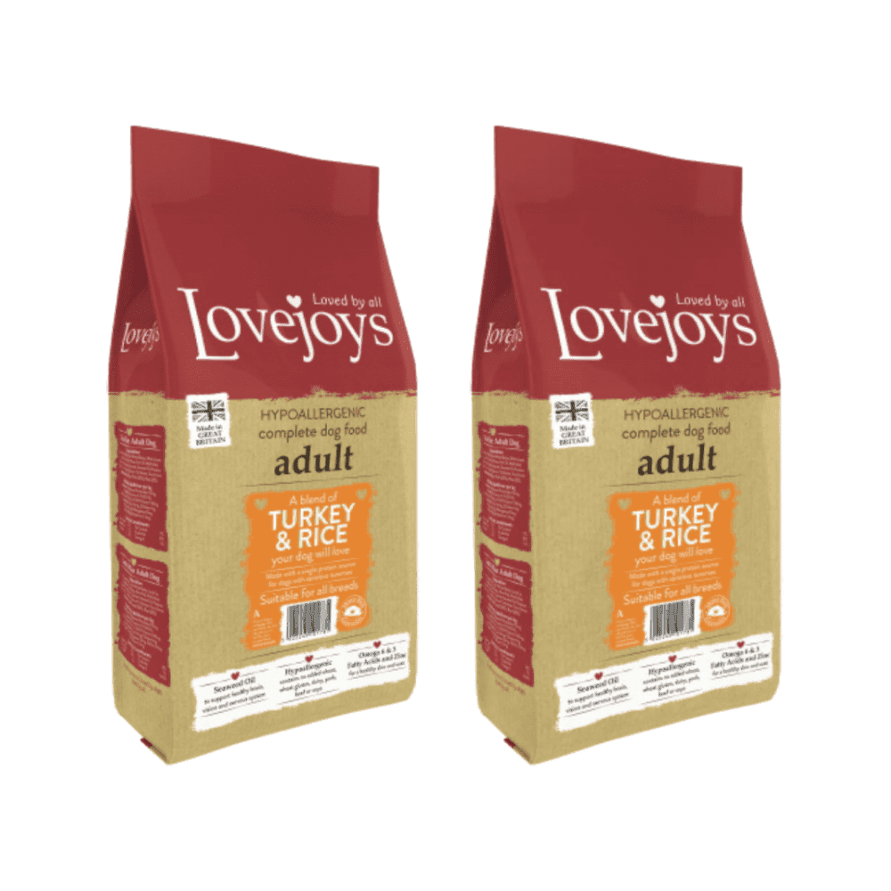 Lovejoys Dog Food: Adult Turkey & Rice 2x12kg