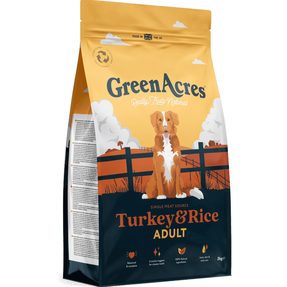GreenAcres Dog Food: Adult Turkey & Rice 12kg
