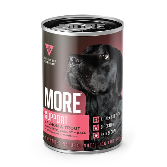 MORE Wet Dog Food: +Kidney Support Organ Salmon & Trout 6x375g