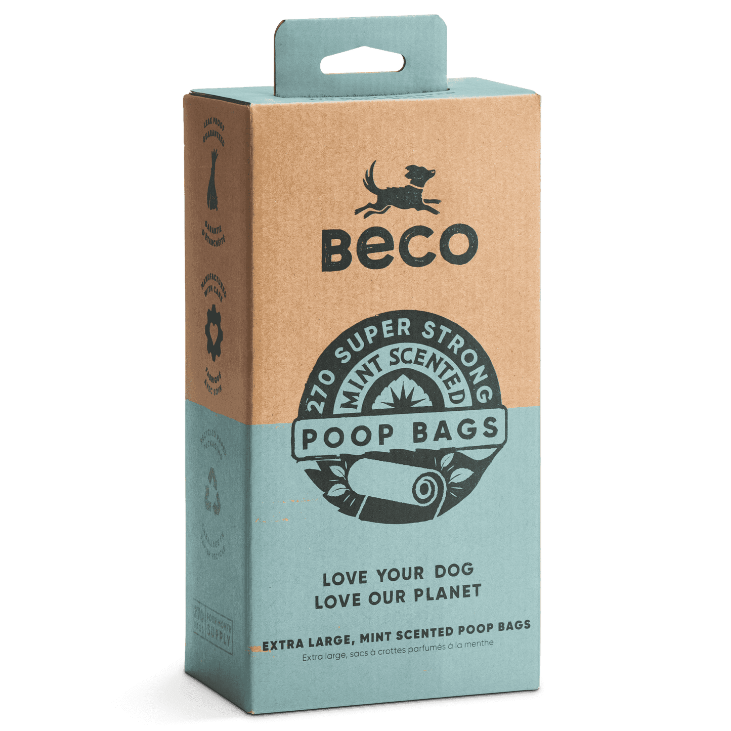 Beco Mint Scented Poop Bags 270pk