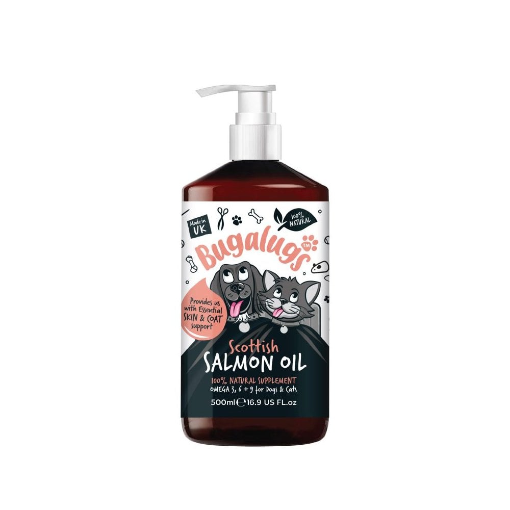 Bugalugs Salmon Oil for Dogs & Cats 500ml