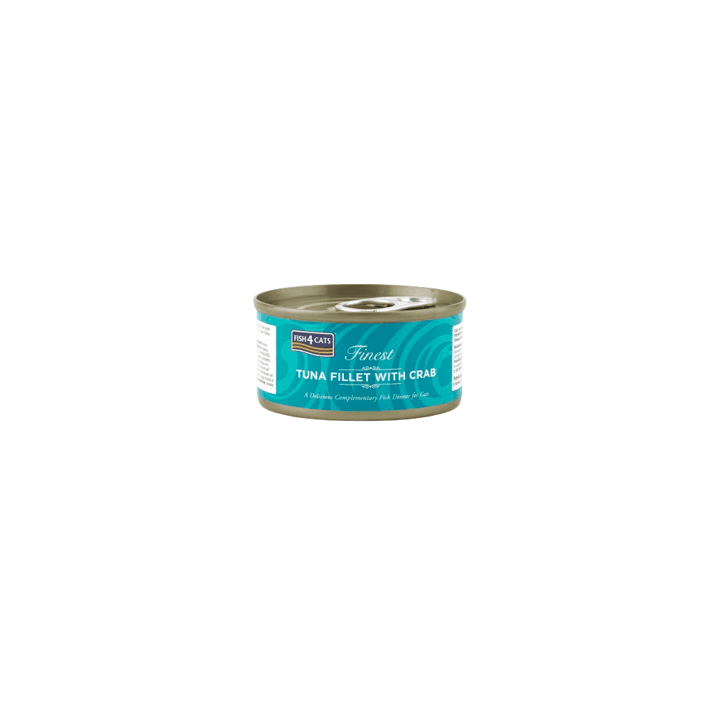 Fish4Cats Wet Food: Tuna Fillet with Crab 10x70g