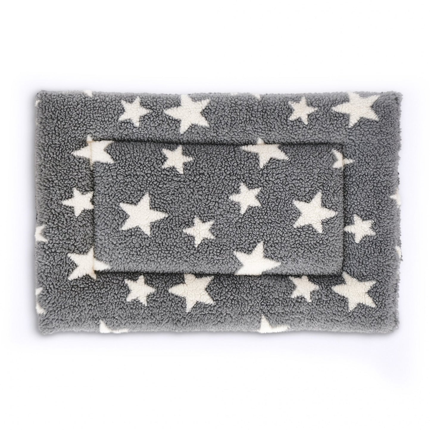Petlife Crate Mat Grey with White Stars