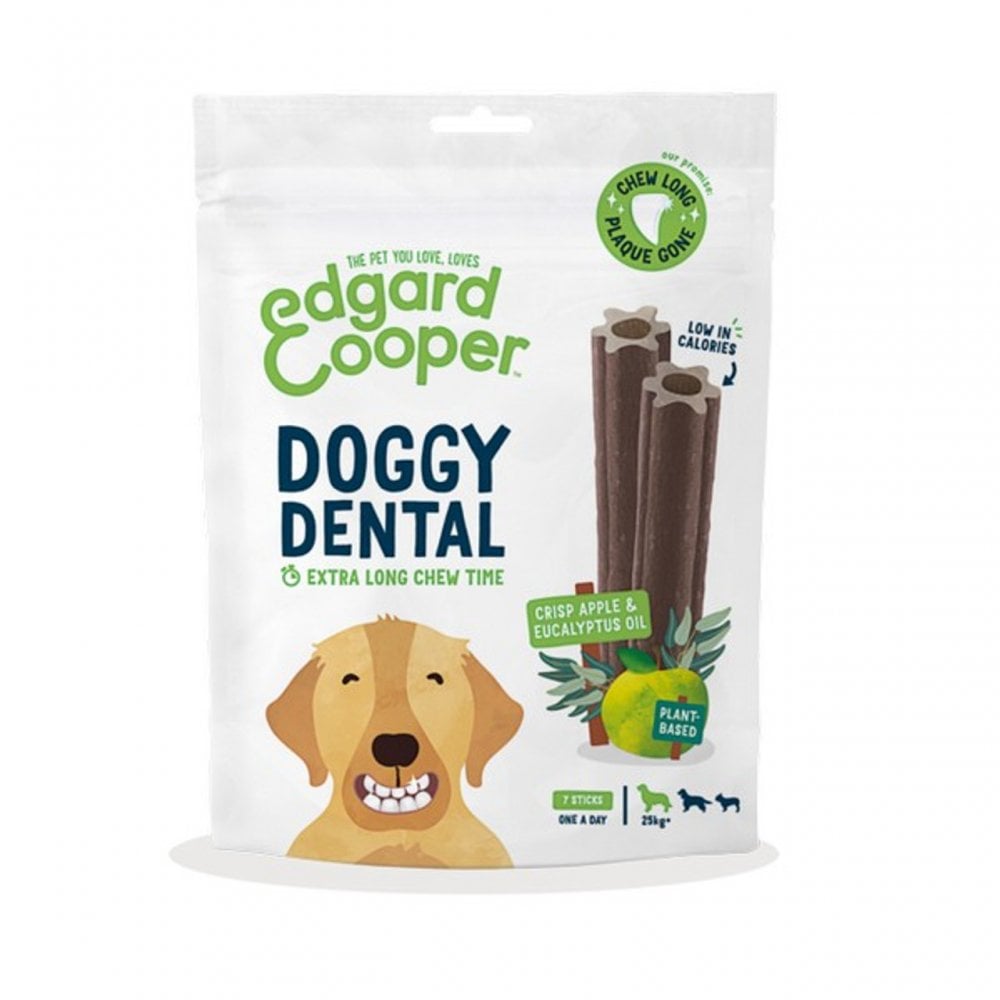 Edgard & Cooper Dental Sticks Apple & Eucalyptus Large Dog 7pk
