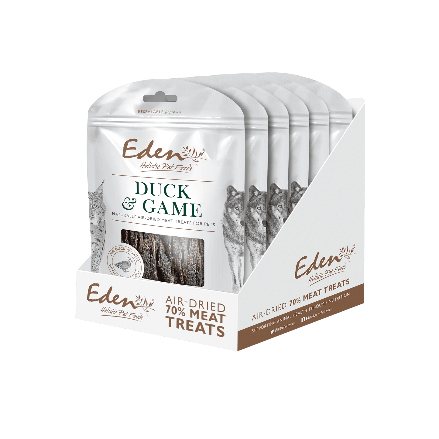 Eden Dog & Cat Treats Duck with Game