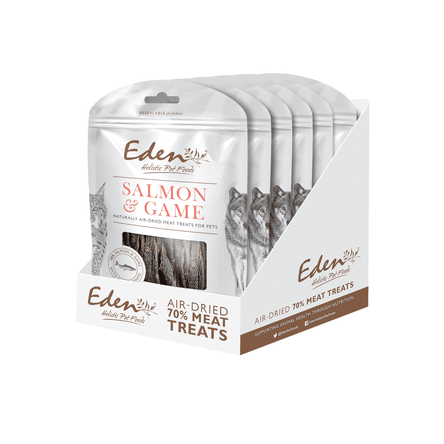 Eden Dog & Cat Treats Salmon with Game