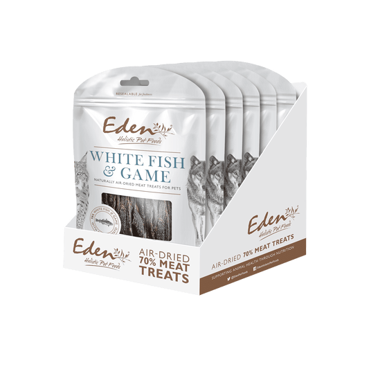 Eden Dog & Cat Treats White Fish with Game