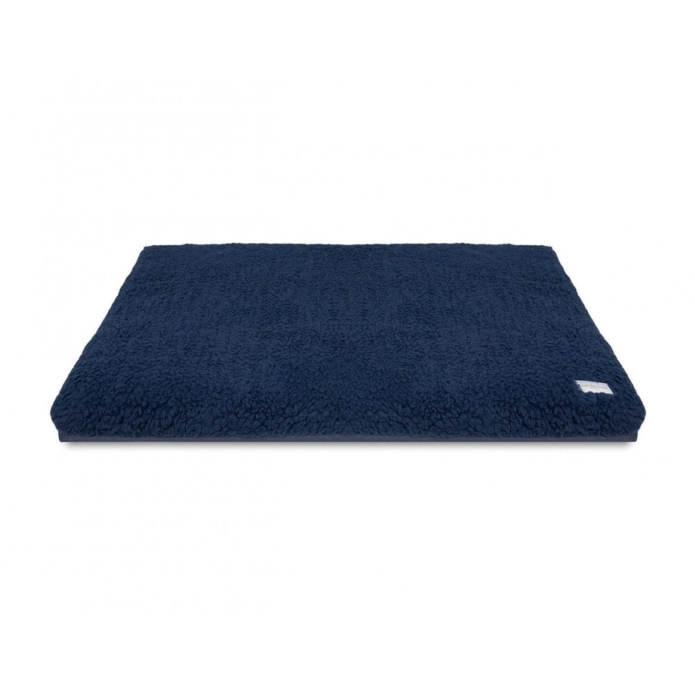 Earthbound Cage Mat Removable Cover Sherpa Waterproof Midnight Blue