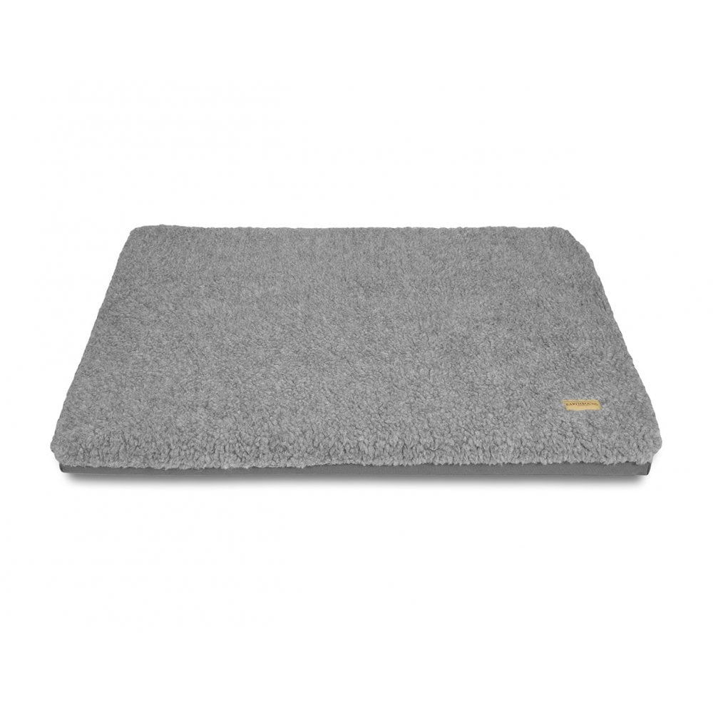 Earthbound Cage Mat Removable Cover Sherpa Waterproof Grey