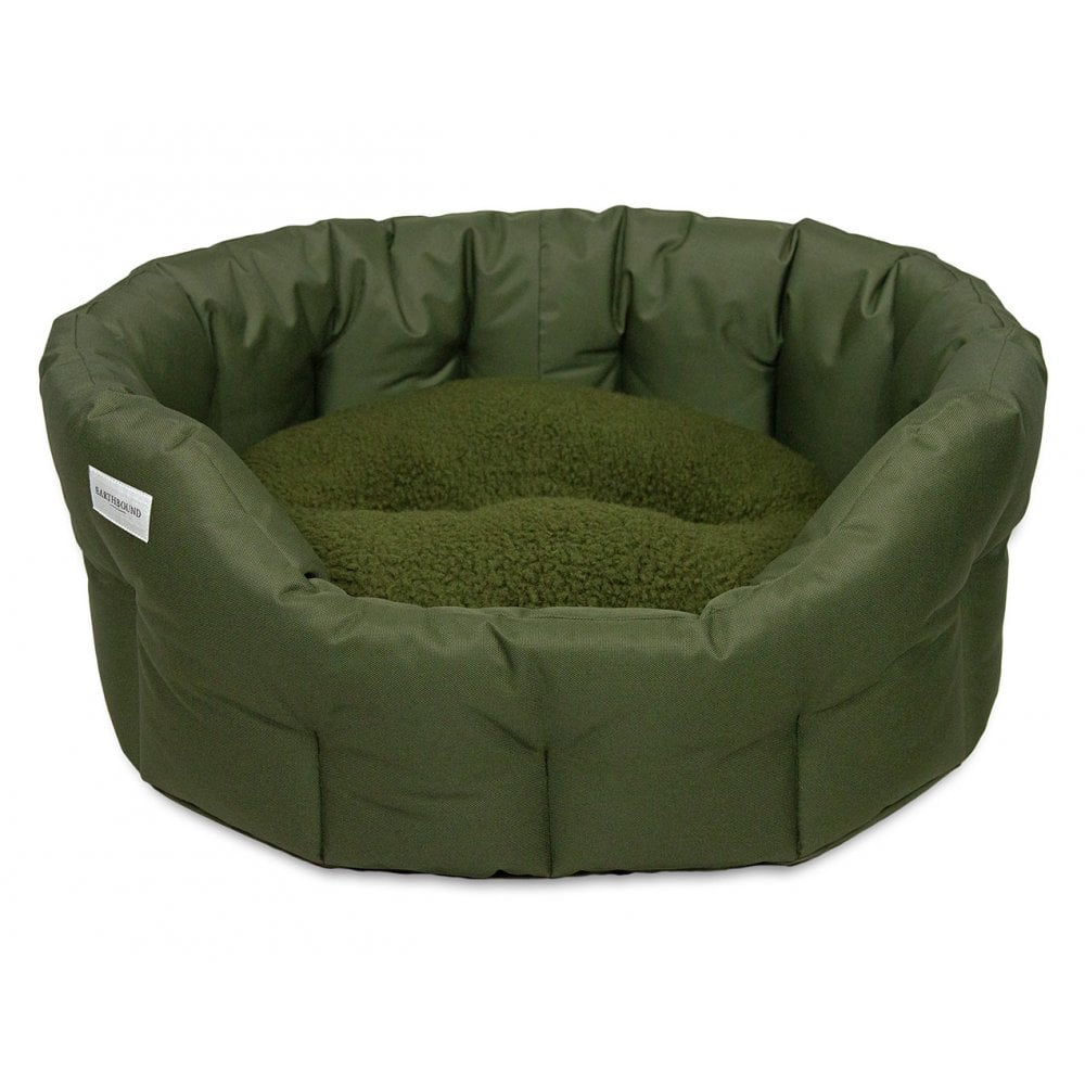 Earthbound Round Waterproof Bed Forest Green