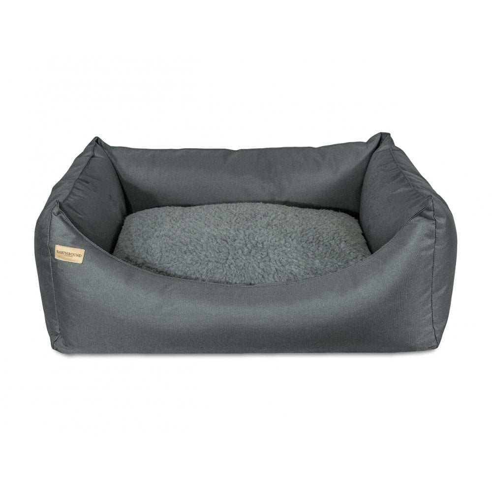 Earthbound Rectangular Removable Cover Waterproof Bed Grey