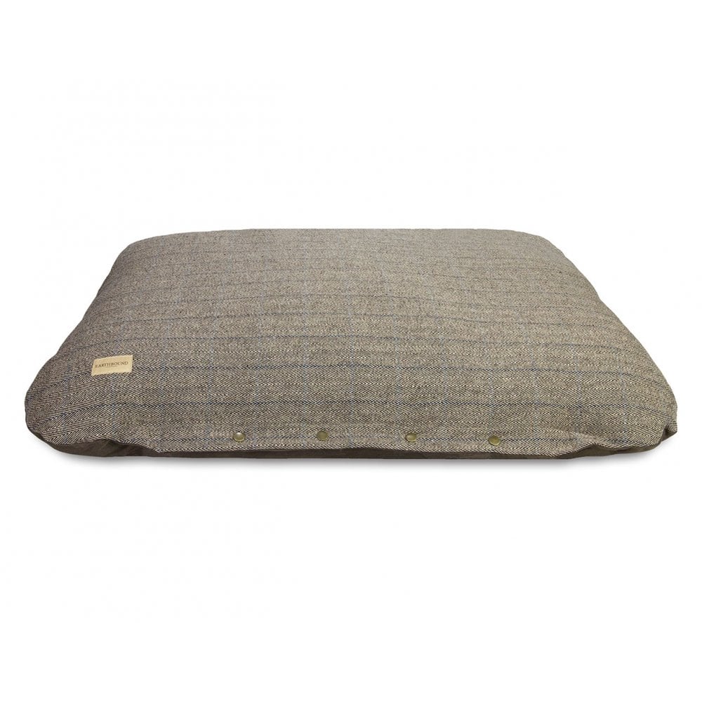 Earthbound Flat Cushion Tweed Beige
