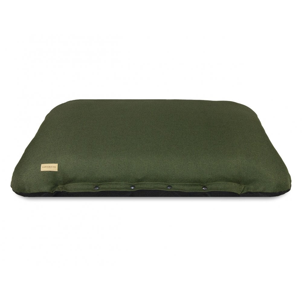Earthbound Flat Cushion Morland Dark Green
