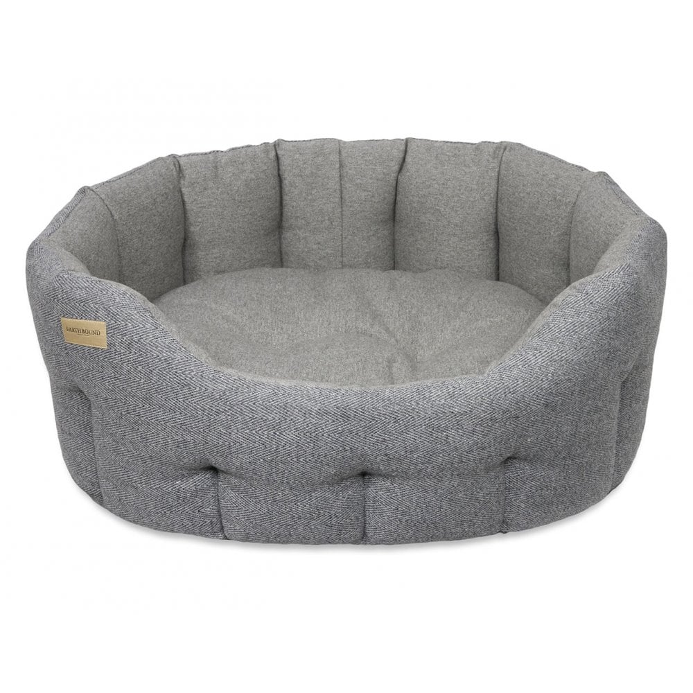 Earthbound Traditional Tweed Bed Steel Grey