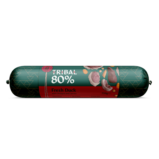 Tribal Wet Dog Food: 80% Duck Sausage