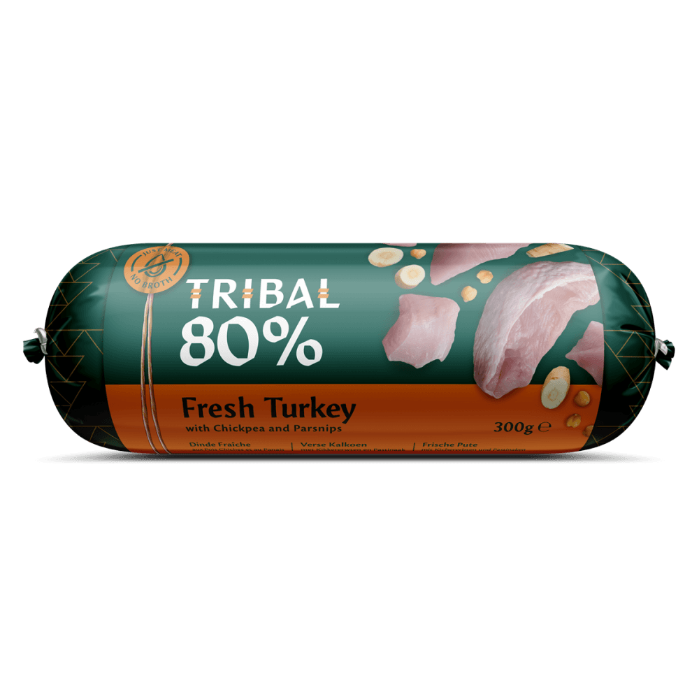 Tribal Wet Dog Food: 80% Turkey Sausage